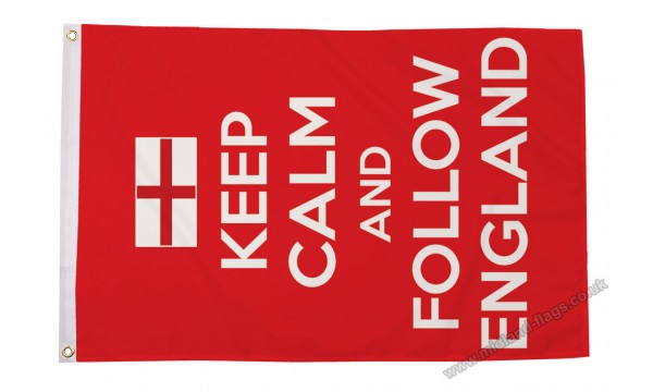 Keep Calm and Follow England Flag